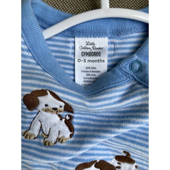 Gymboree Little Golden Book Poky Little Puppy Dog Stripe 1pc Outfit Infant 0-3M - Picture 6 of 8